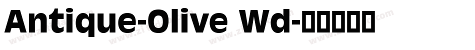 Antique-Olive Wd字体转换